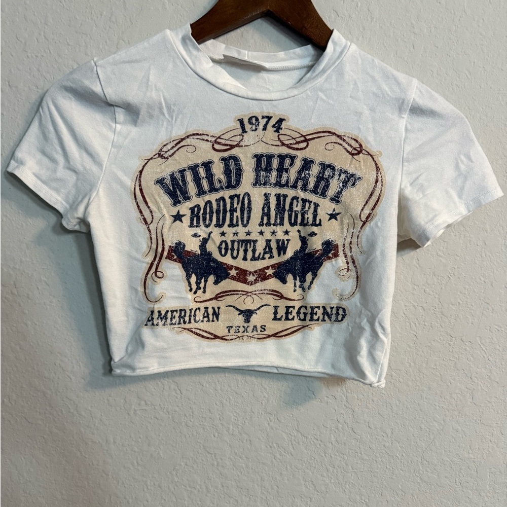 January 7 Wild Heart Rodeo Angel Outlaw
American Legend Texas Crop Top